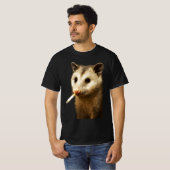 T-shirt Stupid Cool Funny Opossum Meme | Fumer Possum wi (Devant entier)