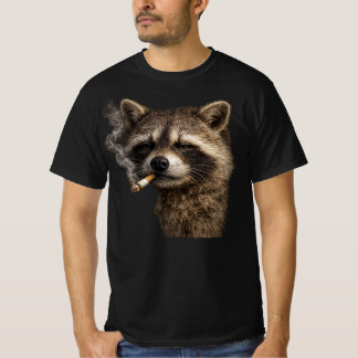 T-shirt Stupid-cool funny raccoon meme in vintage Y2K grun
