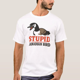 T-shirt Stupide Oiseau Loup Canadien – Mem Animal