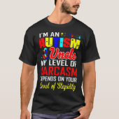 T-shirt Stupidité d'oncle Sarcasm Level Depends On (Devant)