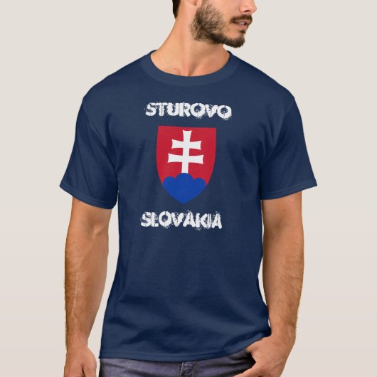 T-shirt Sturovo, Slovaquie avec armoiries (Devant)