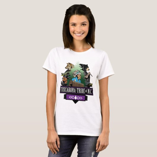T - Shirt Style 1   Tocarora Tribe van NC (Voorkant volledig)