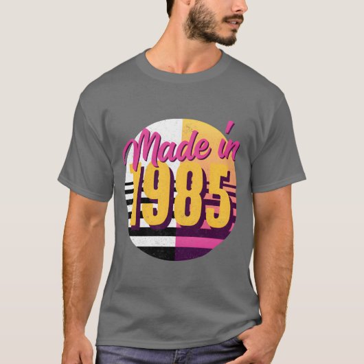 T-shirt Style 80S 1985 drôle (Devant)