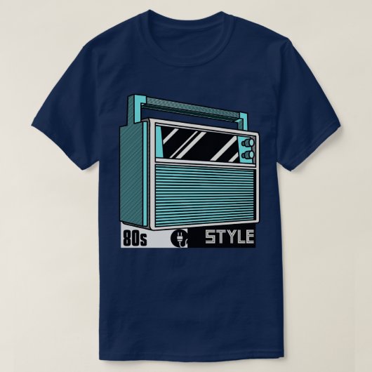 T-shirt Style 80s Radio Vintage rétro (Design devant)