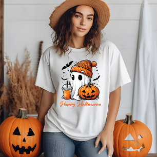 T-shirt Style adorable Éffrayant : Joli Ghost Halloween dr