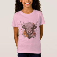 Style agricole Highland Cow Graphic