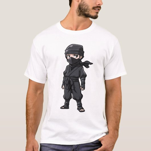 T-shirt Style Anime Ninja Guerriers Garçons Fête d'anniver (Devant)