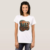T-shirt Stylé Argent ME EST 1981 Impression (Devant entier)