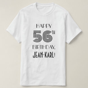 T-shirt Style Art déco inspiré 56ème anniversaire de la fê