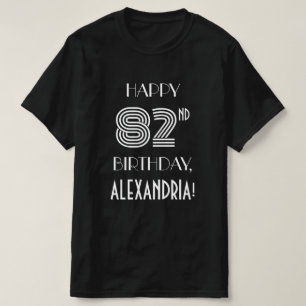 T-shirt Style Art Déco Inspiré 82e Chemise de fête d'anniv
