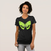T-shirt Style Art Nouveau Papillon Lime Vert (Devant entier)