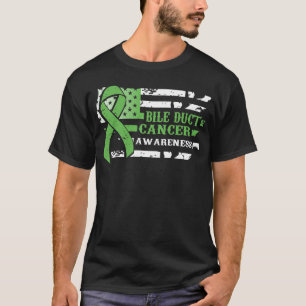 T-shirt Style Awkward USA Drapeau Bile Ducs Cancer Sensibi