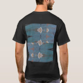 T-shirt Style aztèque Turquoise Rustique (Dos)