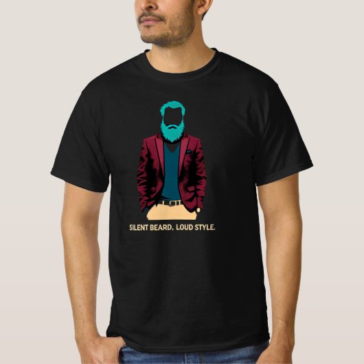 T-shirt Style barbe silencieuse (Devant)