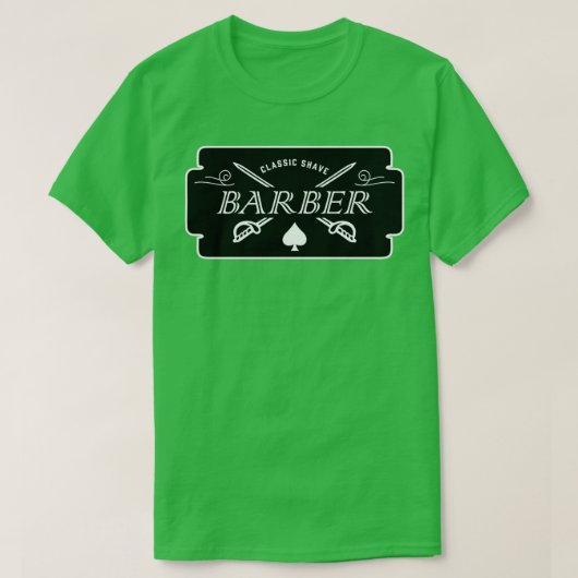 T-shirt Style barbier (Design devant)