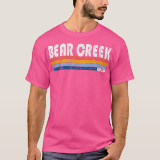 T-shirt Style Bear Creek, AK Premium les années 70 80s vin