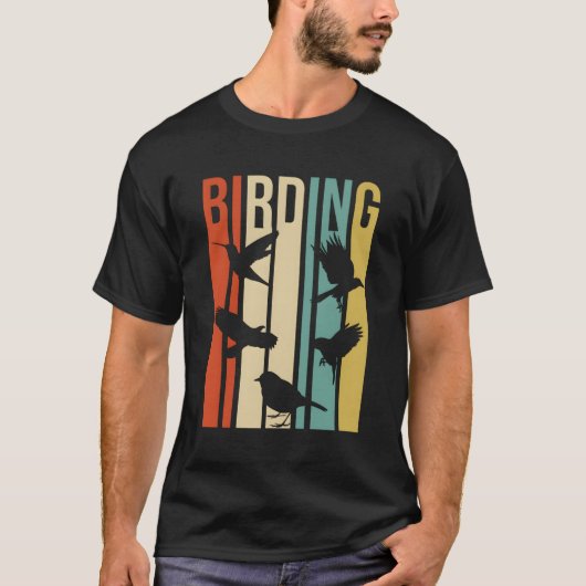 T-shirt Style Birding Pour Les Oiseaux Aux Oiseaux (Devant)