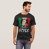 T-shirt Style Boxe Italienne Pride Boxe Mens Boys (Devant entier)