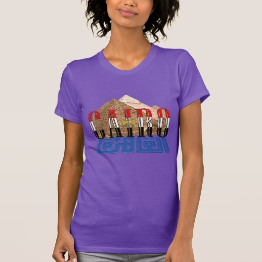 T-shirt Style Cairo Egypt Pyramides (Devant)