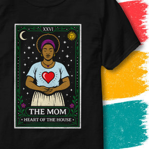 T-shirt Style Carte de Tarot Mère Cœur de la Maison Maman