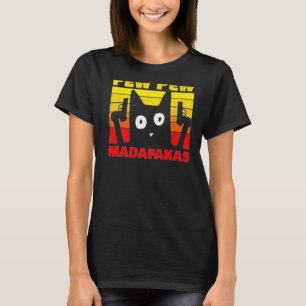T-shirt Style Chat vintage Pew Pew Pew Madafakas