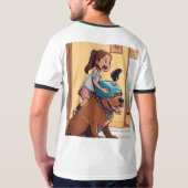 T-shirt Style chien blond : Tee de base pour hommes avec s (Dos)