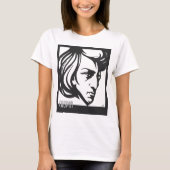 T-shirt Style Chopin d'art déco (Devant)