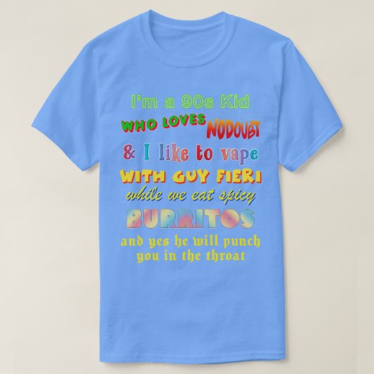 T-shirt Style ciblé Guy Fieri Mème Design (Design devant)