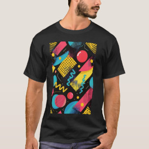 T-shirt Style classique 80s Synthwave Motif Art