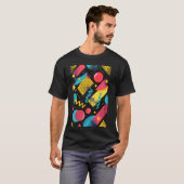 T-shirt Style classique 80s Synthwave Motif Art (Devant entier)