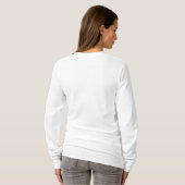 T-shirt Style comique - Bague devant, noir et blanc (Dos entier)
