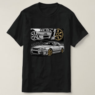 T-shirt Style comique GT-R Skyline R34