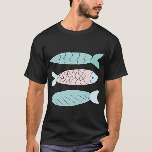 T-shirt style comique Poissons (Devant)