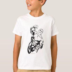 T-shirt Style comique - volant, noir et blanc