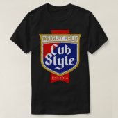 T-shirt Style Cub Vintage Chicago (Design devant)