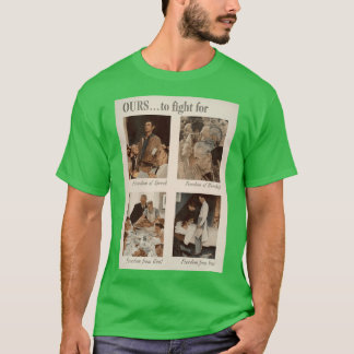 T-shirt style d'art de norman rockwell3 petit ami drôle