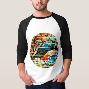 T-SHIRT STYLE D'ART JAPONAIS FORESTIER MODERNE