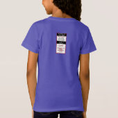 T-Shirt Style de badge d'alerte d'allergie aux aliments de (Dos)