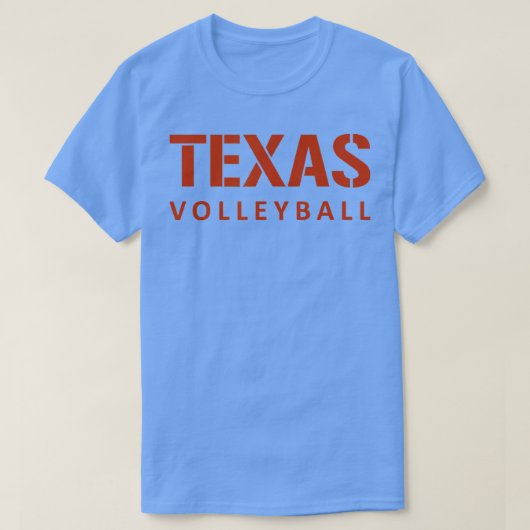 T-shirt Style de bloc de volley-ball du Texas (Design devant)