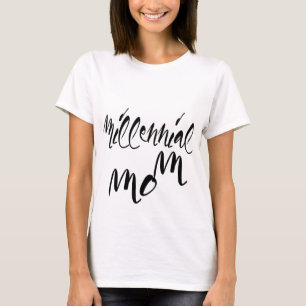 T-shirt Style de célébrité de la typographie de maman mill
