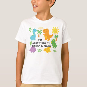 T-shirt Style de crayon modifiable – Enfants Dino Roarsome