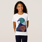 T-Shirt Style de dessin semi-ton Tui Retro (Devant entier)