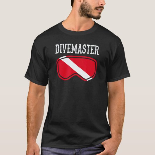 T-shirt Style de drapeau de plongée pour moniteur de plong (Devant)