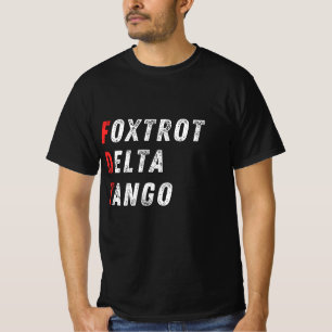 T-shirt Style de drapeau phonétique de l'OTAN - Delta Tang