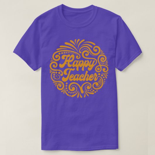 T-shirt Style de fête Enseignant heureux (Design devant)