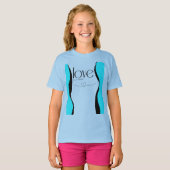 T-shirt style de fille adolescente (Devant entier)