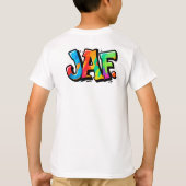T-shirt Style de graffiti JAF - typographie de l'art urbai (Dos)