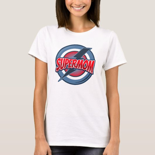 T-shirt Style de logo rétro Supermom (Devant)