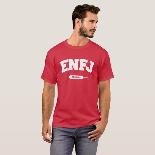 T-shirt Style de l'université ENFJ (Devant entier)