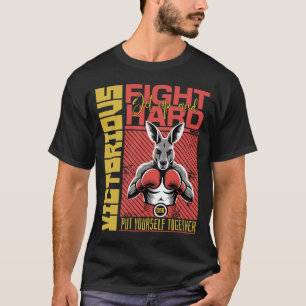 T-shirt Style de mode Kangourou Boxeur Concepteur d'art